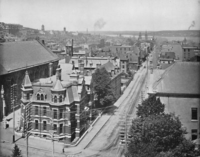 Barrington Street, Halifax, Nuova Scozia, c1897 da Unbekannt
