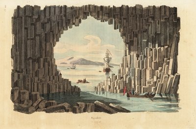 Colonne di basalto nella Grotta di Fingal, Staffa, Ebridi Interne, Scozia da Unbekannt