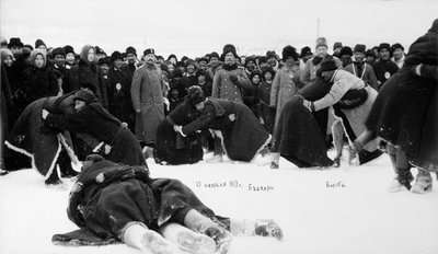 Lotta kuresh dei Bashkiri, Russia, 1913 da Unbekannt