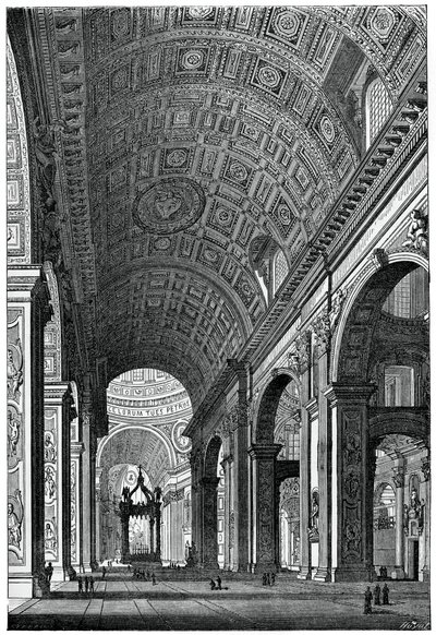 Basilica di San Pietro, Roma, 1870 da Unbekannt