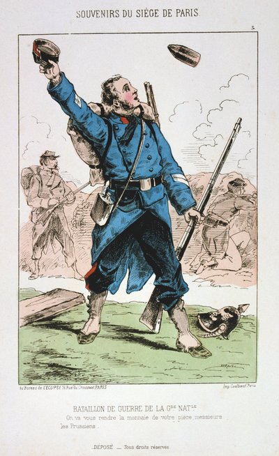 Bataillon de Guerre de la Garde Nationale, Assedio di Parigi, 1870-1871 da Unbekannt
