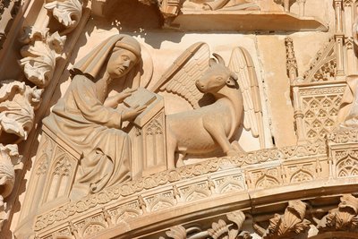 Evangelista Luca e il bue, suo simbolo da Unbekannt