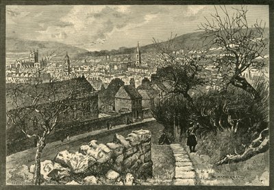 Bath, da Beechen Cliff, 1898 da Unbekannt