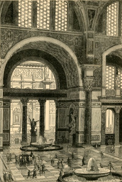 Terme di Caracalla restaurate, 1890 da Unbekannt