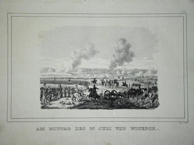 Battaglia tra truppe russe e cavalleria francese vicino a Ostrovno 25-26 luglio 1812 da Unbekannt