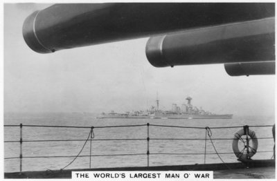 Incrociatore da battaglia HMS Hood, visto dalla HMS Nelson da Unbekannt