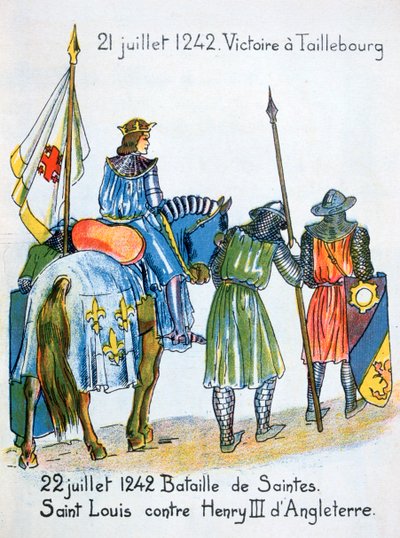 Battaglie di Taillebourg e Saintes, Francia, 21 e 22 luglio 1242, XX secolo da Unbekannt