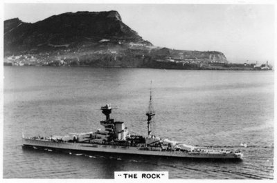 Corazzata HMS Revenge al largo di Gibilterra, 1937 da Unbekannt