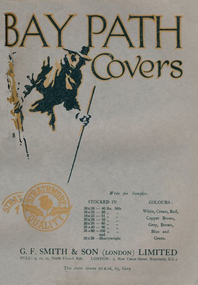 Copertine di Bay Path - Pubblicità di G.F. Smith & Son London Limited da Unbekannt