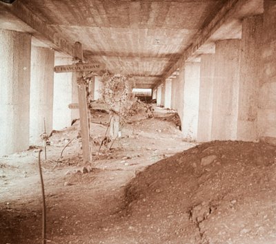 Trincea della Baionetta, Verdun, Francia settentrionale, c1916-c1918 da Unbekannt