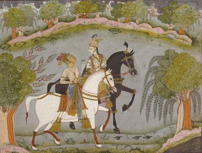 Baz Bahadur e Rupmati, c1720 da Unbekannt