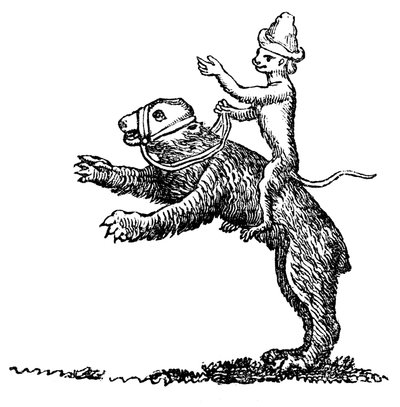 Orso e scimmia, XIII secolo, 1833 da Unbekannt