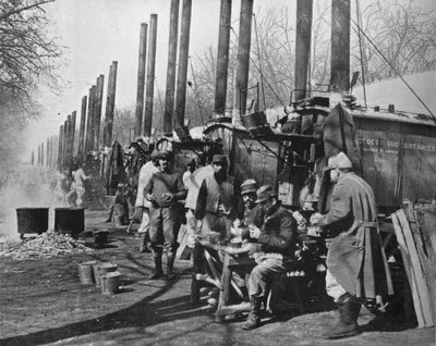 Dietro le linee francesi, cucine da campo dell