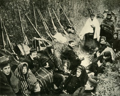 Soldati belgi nelle trincee, Prima Guerra Mondiale, 1914, c1920 da Unbekannt