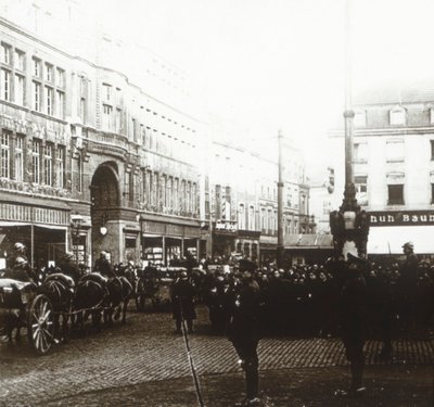 Truppe belghe, Aquisgrana, Germania, c1914-c1918 da Unbekannt