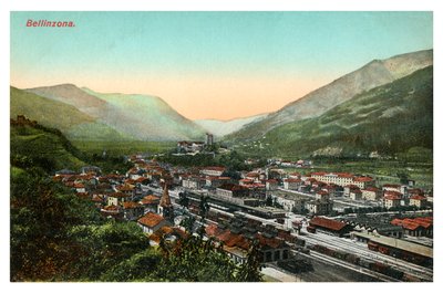 Bellinzona, Svizzera, inizio XX secolo da Unbekannt