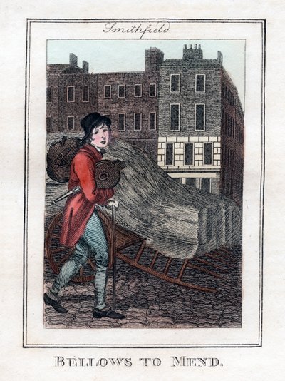 Soffietti da riparare, Smithfield, Londra, 1805 da Unbekannt