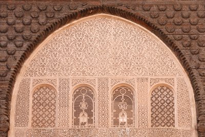 Ben Youssef Medersa, la più grande Medersa del Marocco, fondata sotto Abou el Hassan, Marrakech da Unbekannt