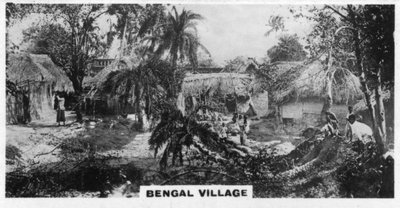 Villaggio del Bengala, Calcutta, India, c1925 da Unbekannt