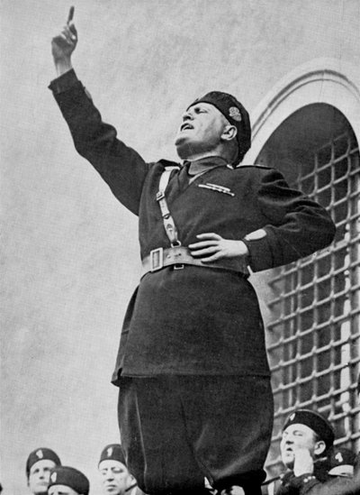 Benito Mussolini, dittatore fascista italiano da Unbekannt