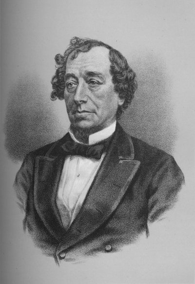Benjamin Disraeli, Conte di Beaconsfield, statista britannico, c1868 1936 da Unbekannt