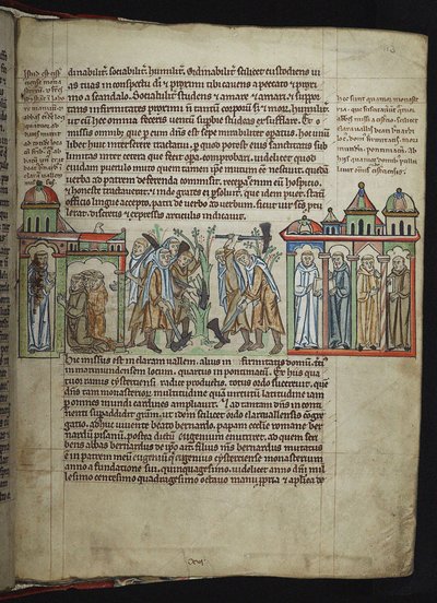 Bernardo di Chiaravalle che invia monaci alle case figlie, monaci cistercensi, 1249-1250 da Unbekannt