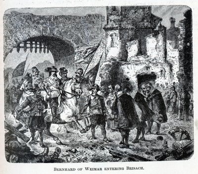 Bernhard di Weimar entra a Breisach, 1882 da Unbekannt