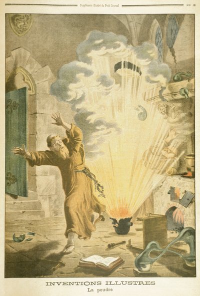 Berthold Schwart, monaco francescano e alchimista tedesco del XIV secolo, 1901 da Unbekannt