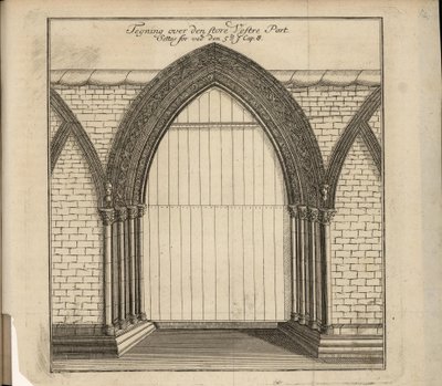 Descrizione della cattedrale di Throndhjem, chiamata propriamente Chiesa di Cristo da Unbekannt