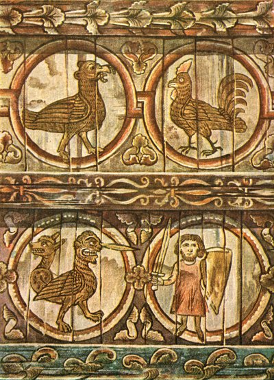 Soffitto del bestiario, Metz, Francia, 1928 da Unbekannt