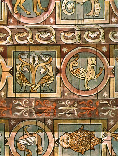 Soffitto del bestiario, Metz, Francia, 1928 da Unbekannt