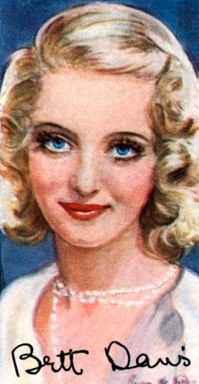 Bette Davis, 1908-1989, attrice americana vincitrice di due premi Oscar, XX secolo da Unbekannt