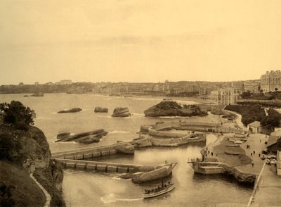 Biarritz - Il porto dei pescatori, c1930 da Unbekannt