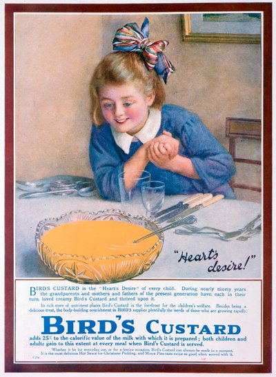 Pubblicità di Birds Custard, 1922 da Unbekannt