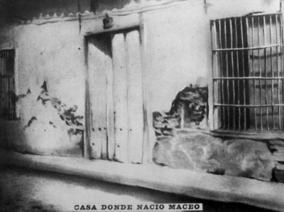 Luogo di nascita di Antonio Maceo 1845-1896, anni 1920 da Unbekannt