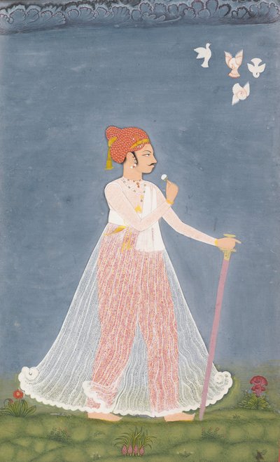 Bishen Singh da giovane, ca. 1780 da Unbekannt