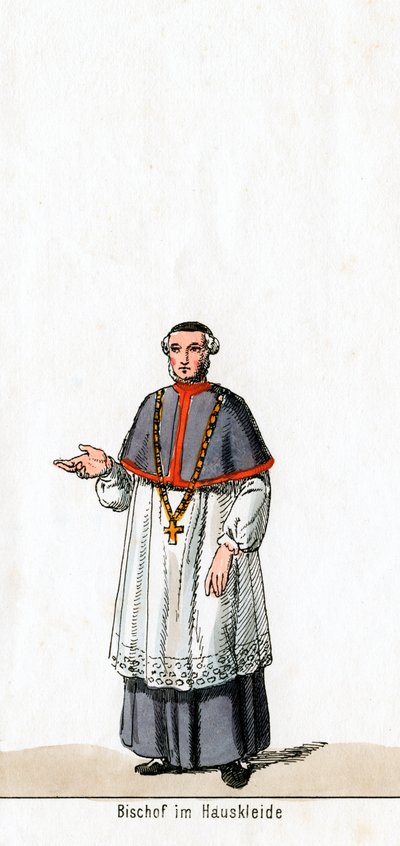 Vescovo in abito da casa, costume per l