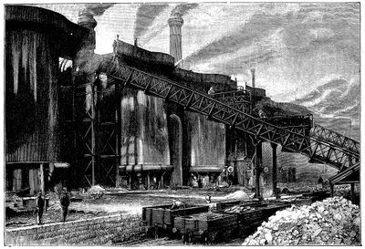 Altoforni, Barrow Hematite Iron and Steel Company, Barrow in Furness, Cumbria, 1890 da Unbekannt