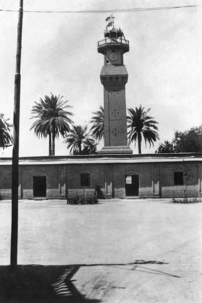Torre del blocco, 31° ospedale generale britannico, Baghdad, Mesopotamia, Prima Guerra Mondiale, 1918 da Unbekannt