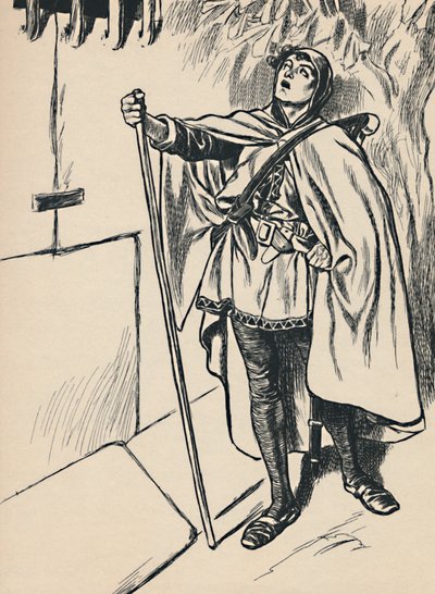 Blondel canta sotto la finestra di Riccardo, c1907 da Unbekannt