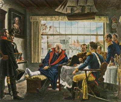 Blücher prende possesso delle medaglie e del cappello di Napoleone dopo...Waterloo, 18 giugno 1815, 1936 da Unbekannt