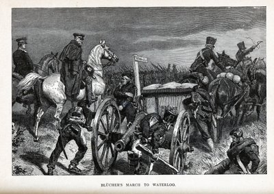 La palude di Blücher a Waterloo da Unbekannt