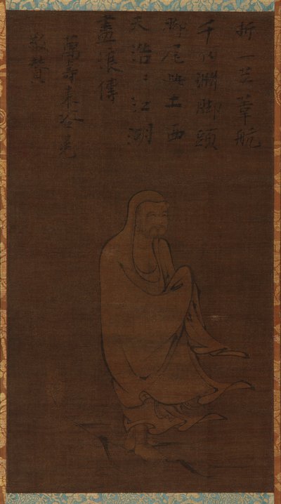 Bodhidharma che Attraversa lo Yangzi su una Canna da Unbekannt
