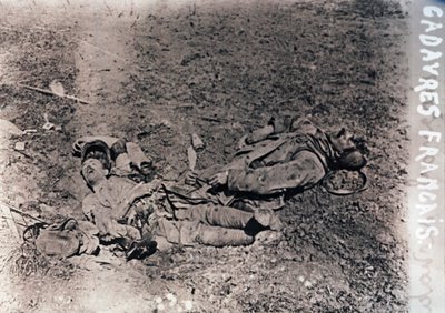 Corpi di soldati francesi morti, c1914-c1918 da Unbekannt