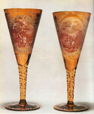 Bicchieri boemi, XIX secolo, 1948 da Unbekannt