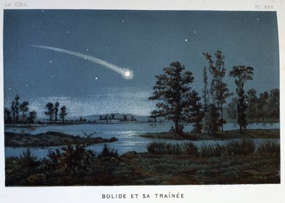 Bolide e la sua scia, 1870 da Unbekannt