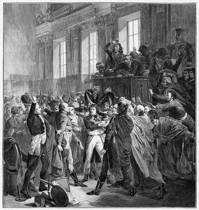 Bonaparte e il Consiglio dei Cinquecento a St Cloud, 10 novembre 1799, 1900 da Unbekannt