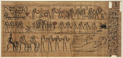 Libro di Amduat di Buiruharmut, con elementi della decima fino alla dodicesima ora, 1000-900 a.C. da Unbekannt