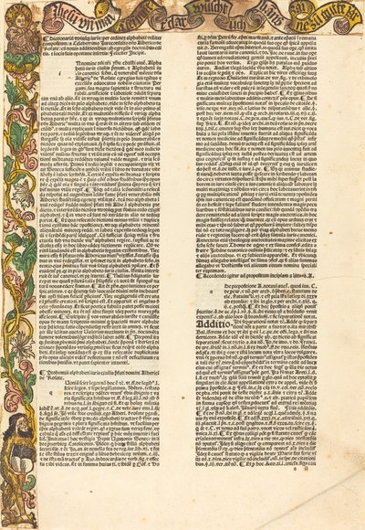Bordo da un almanacco da Unbekannt