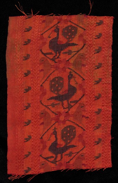 Bordo con disegno di pavone, 1600s da Unbekannt